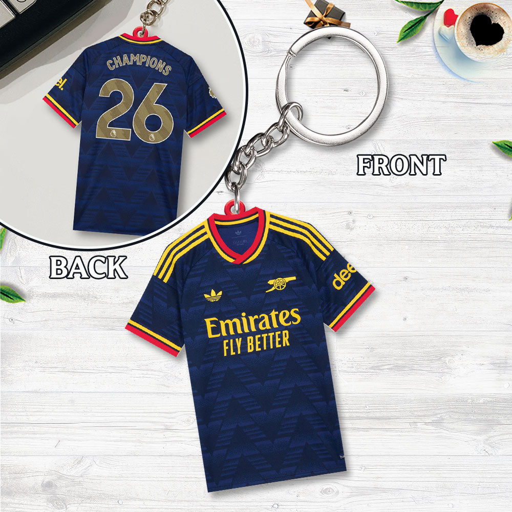 Arsenal FC Premier League Champions 25/26 Custom Shape 2-sided Keychain – TANTN24520