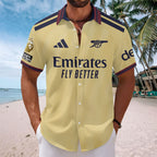 Arsenal FC Premier League Champions 25/26 Short Sleeve Button-Down Shirt – TANTN24712