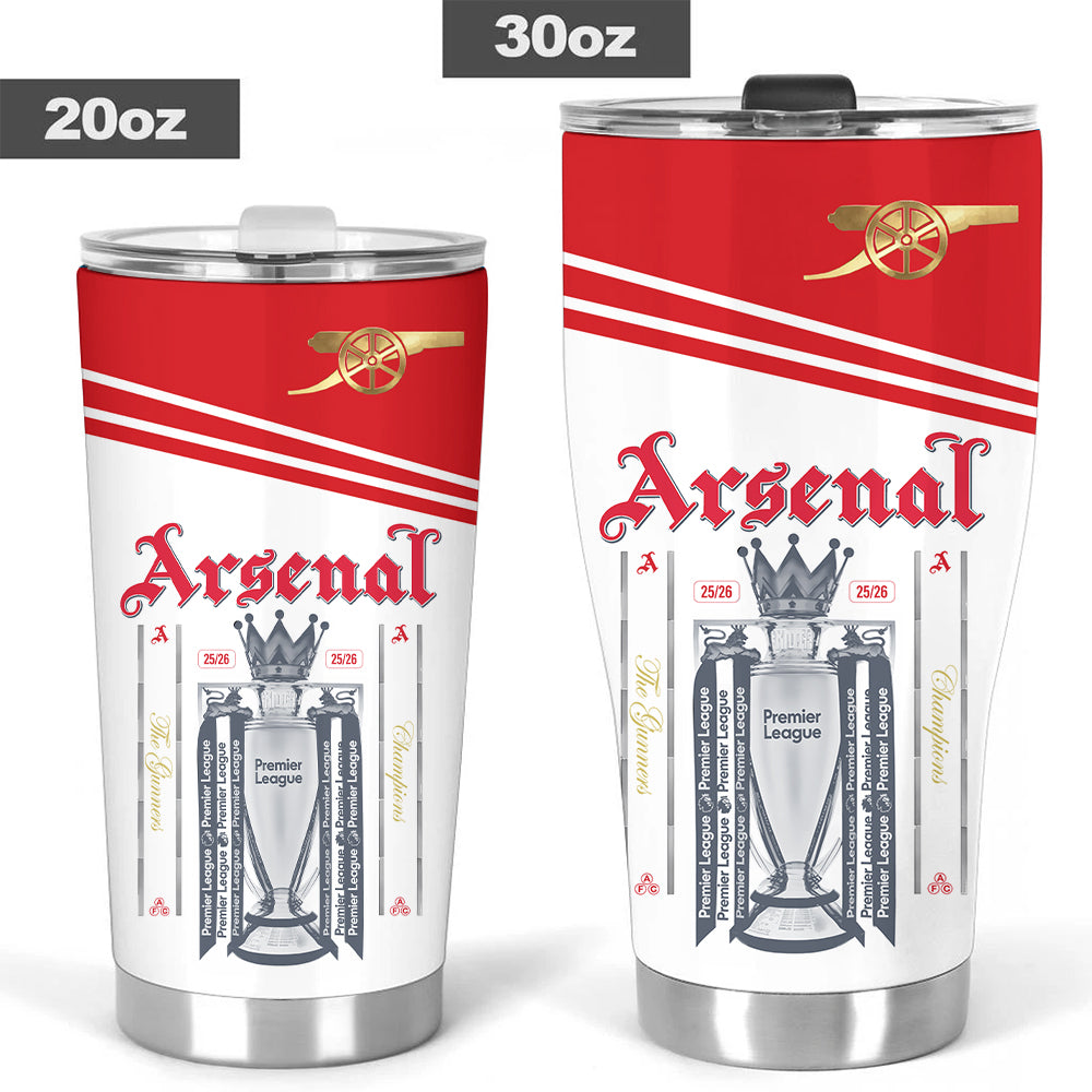 Arsenal FC Premier League Champions 25/26 Tumbler Cup – TANTN23067