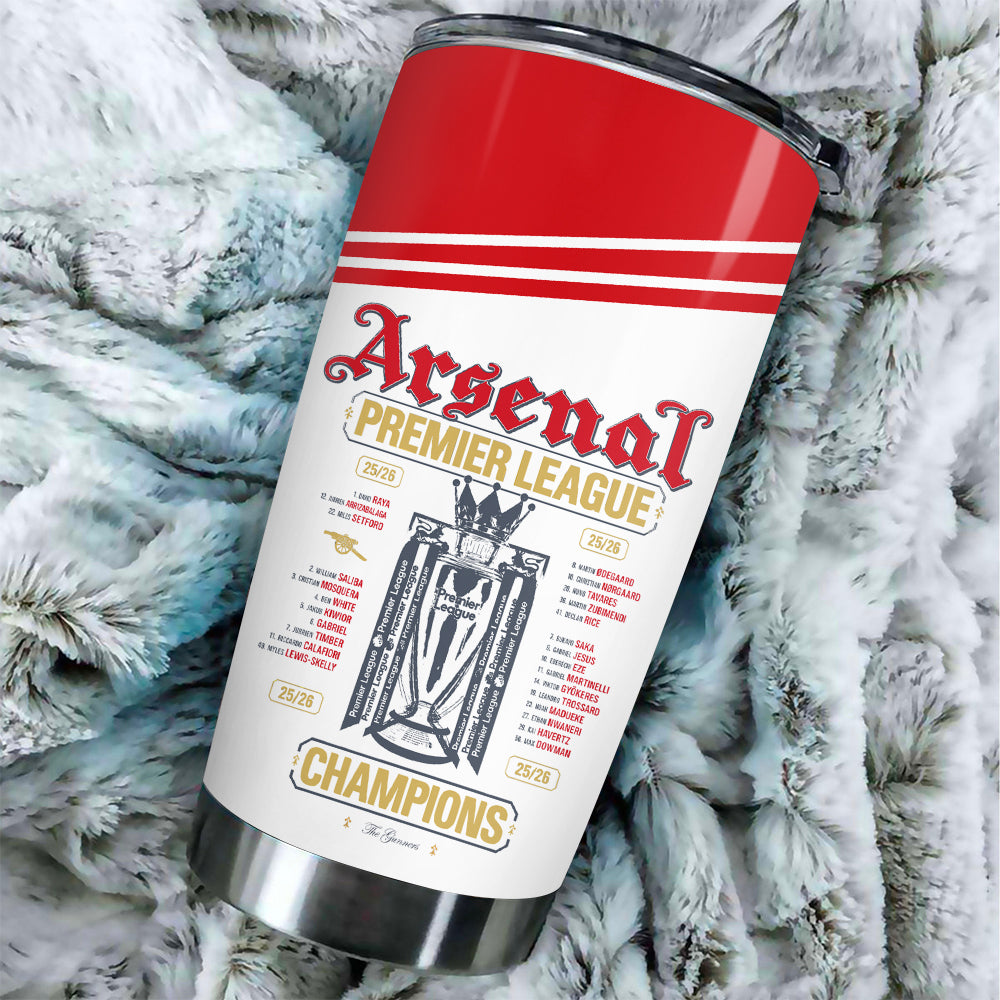 Arsenal FC Premier League Champions 25/26 Tumbler Cup – TANTN23067
