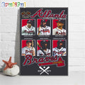 Atlanta Braves Starting Lineup Est 1871 Wall Art Poster Canvas