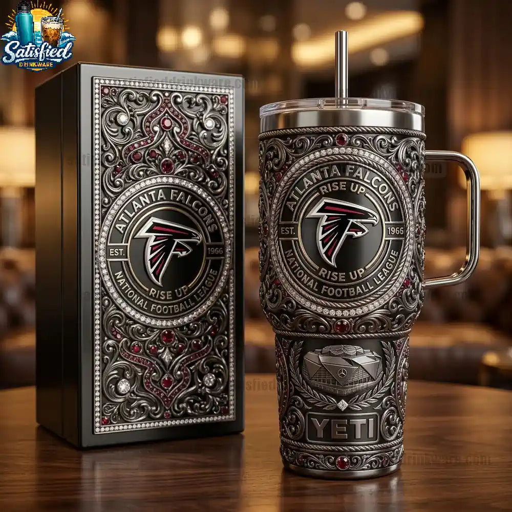 Atlanta Falcons Limited Edition With Handle Yeti Tumbler