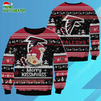 Atlanta Falcons Merrykissmyass Funny Santa Claus Christmas Ugly Sweater
