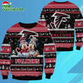 Atlanta Falcons NFL Mickey Minnie Ugly Christmas Sweater