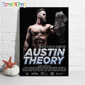 Austin Theory Is United States Champion Wall Art Poster Canvas