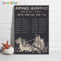 Avenged Sevenfold Life But A Dream North American Tour 2024 Schedule Wall Art Poster Canvas