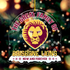 Brisbane Lions Custom Shape Clear 1-sided Acrylic Ornament – VANDH 3522
