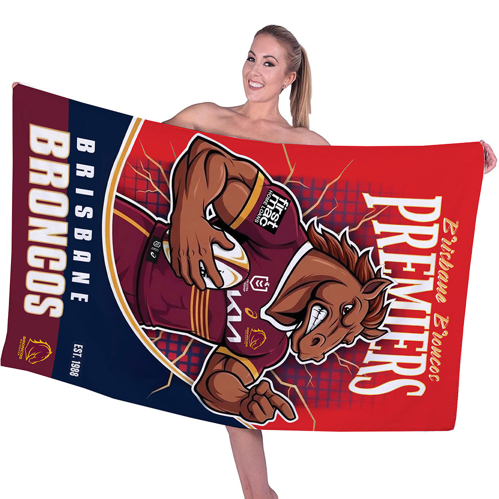 Brisbane Broncos Rectangle Beach Towel – TMTHU1388