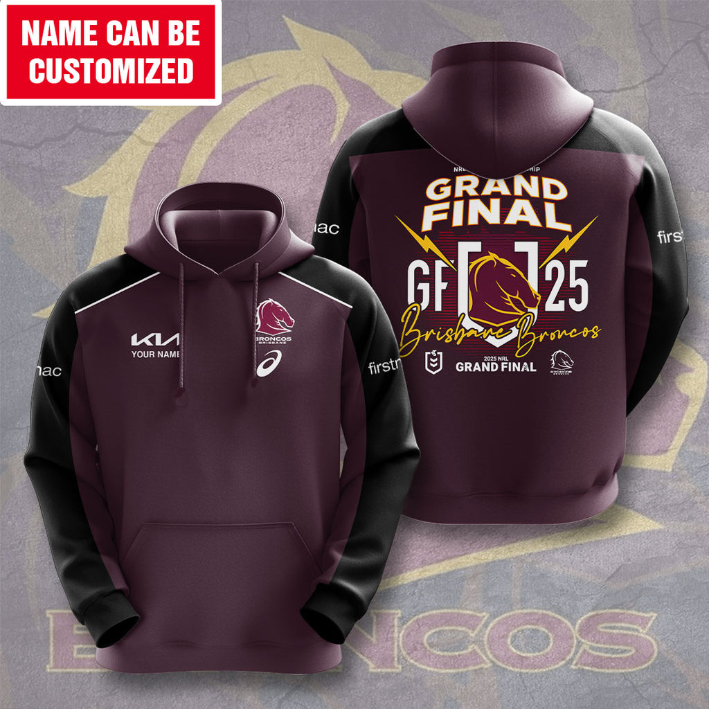 Personalized Brisbane Broncos 3D Apparel – TMTHU1257