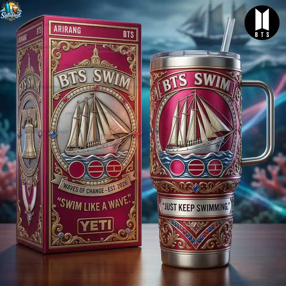 BTS 40oz Tumbler With Handle