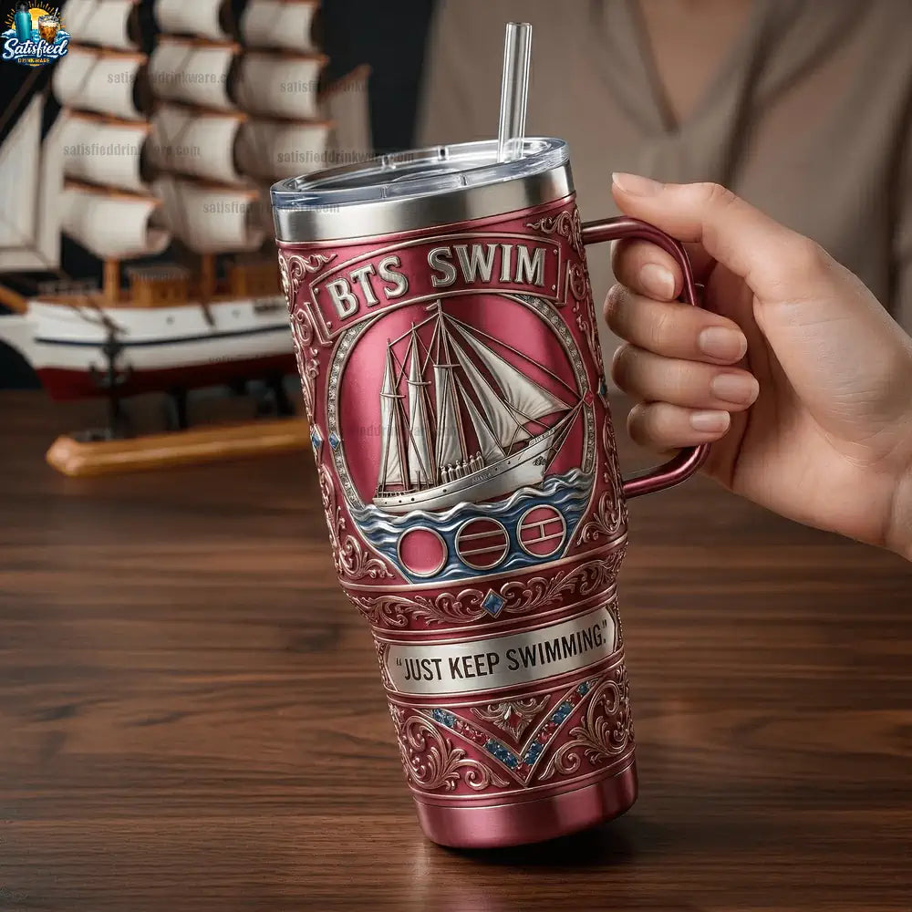 BTS 40oz Tumbler With Handle