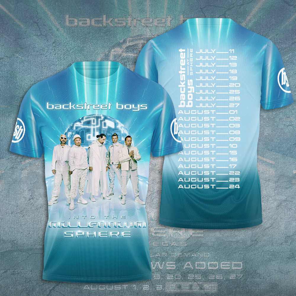 Backstreet Boys Into the Millennium Tour 2026 3D Apparel – GNE7600
