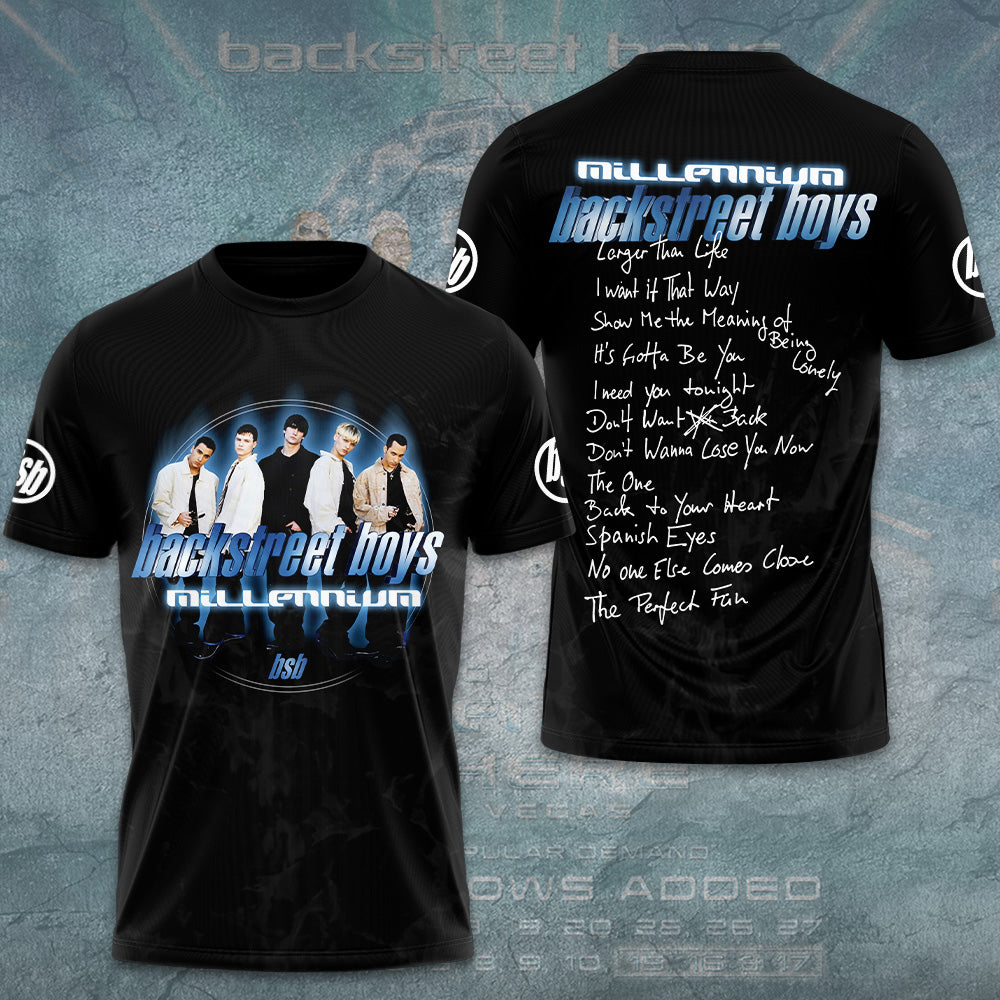 Backstreet Boys Into the Millennium Tour 2026 3D Apparel – GNE7762