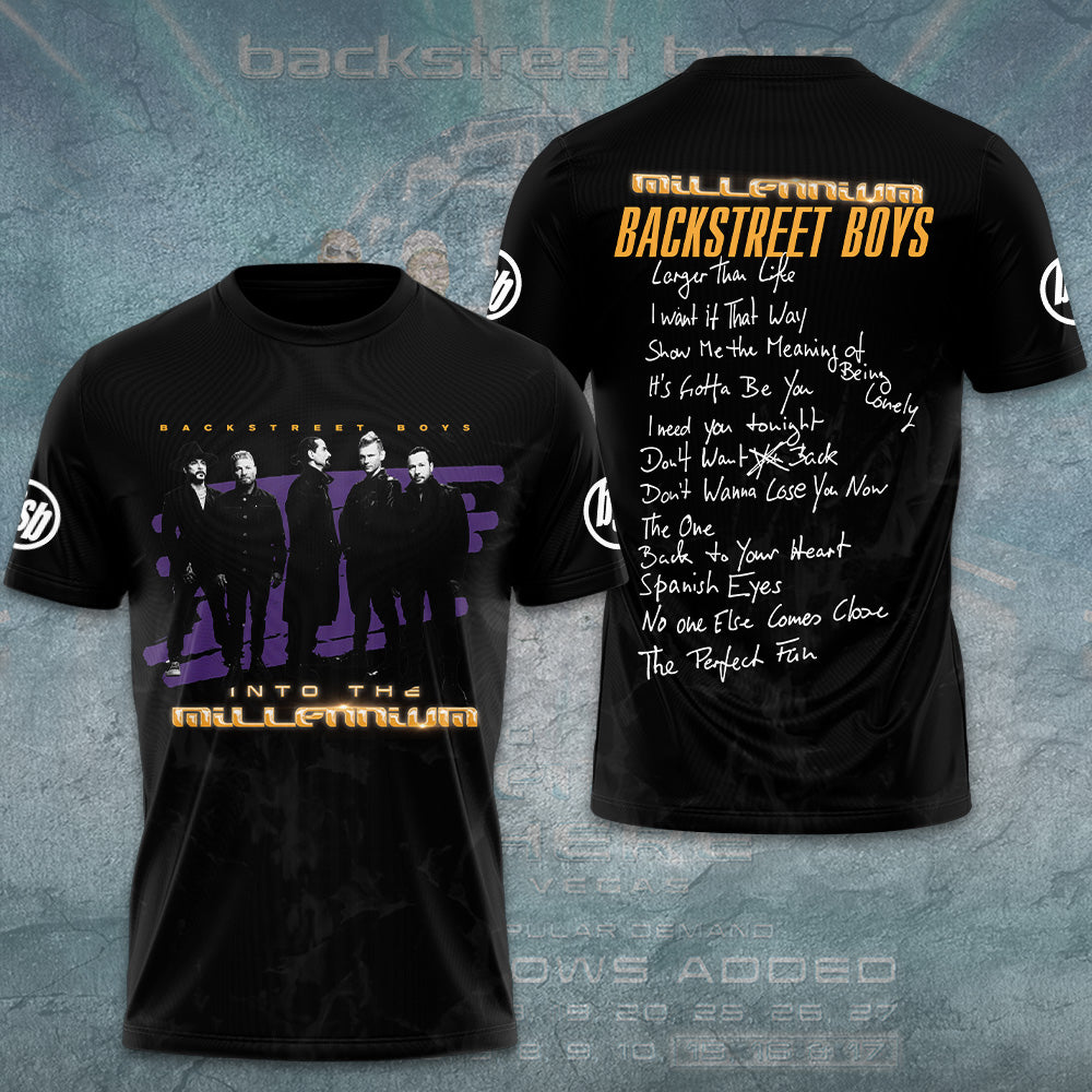 Backstreet Boys Into the Millennium Tour 2026 3D Apparel – GNE7763