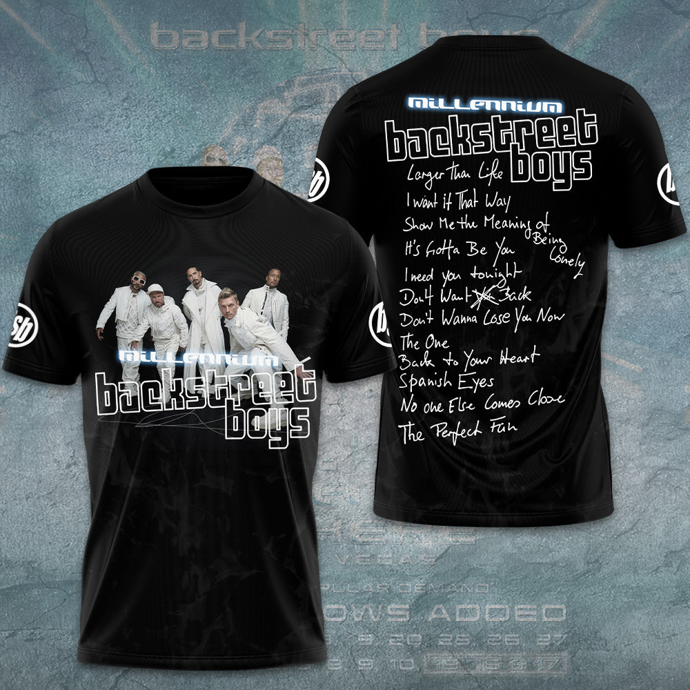 Backstreet Boys Into the Millennium Tour 2026 3D Apparel – GNE7764