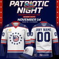 Bakersfield Condors Patriotic Night Celebrating USA 250 Personalized Hockey Jersey