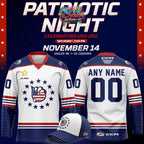 Bakersfield Condors Patriotic Night Celebrating USA 250 Personalized Hockey Jersey