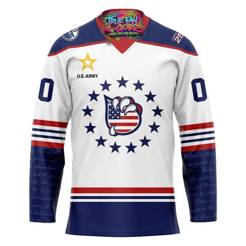 Bakersfield Condors Patriotic Night Celebrating USA 250 Personalized Hockey Jersey