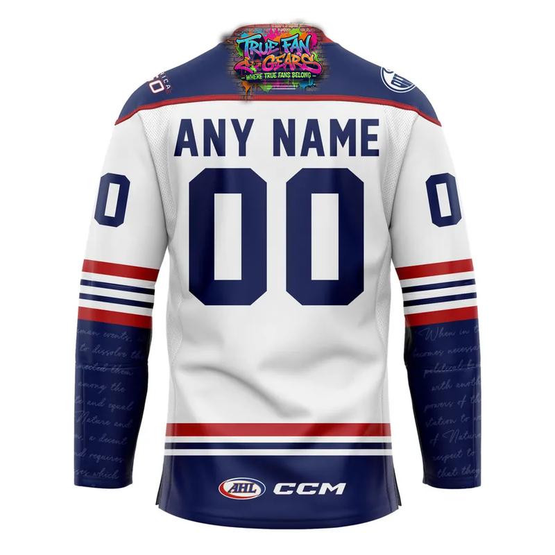 Bakersfield Condors Patriotic Night Celebrating USA 250 Personalized Hockey Jersey