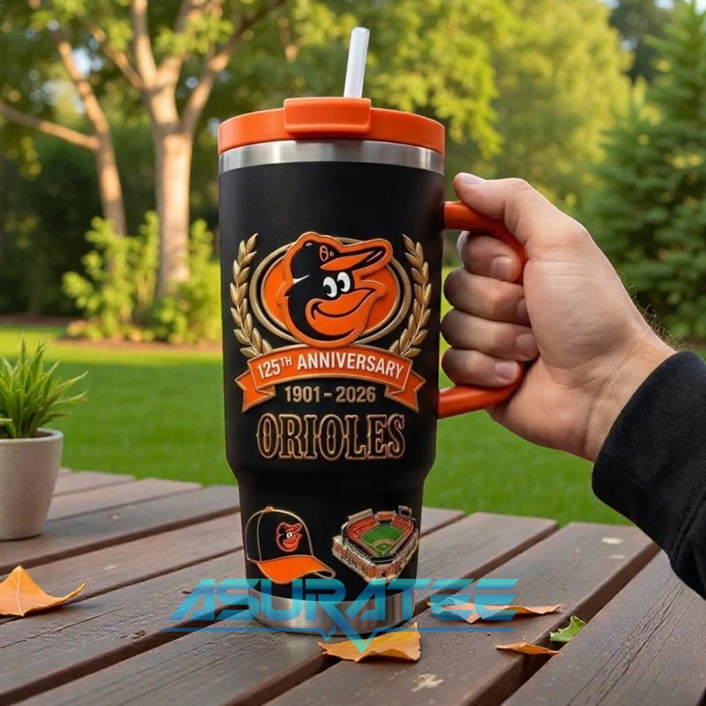 Baltimore Orioles 125th Anniversary Limited Edition YETI Tumbler