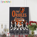Baltimore Orioles Baseball Team Player Go On The Road Signature Wall Artt Poster Canvas