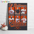 Baltimore Orioles Staring Lineup Est 1954 Wall Art Poster Canvas