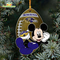 Baltimore Ravens Mickey Mouse Ornament Disney Christmas Decorations