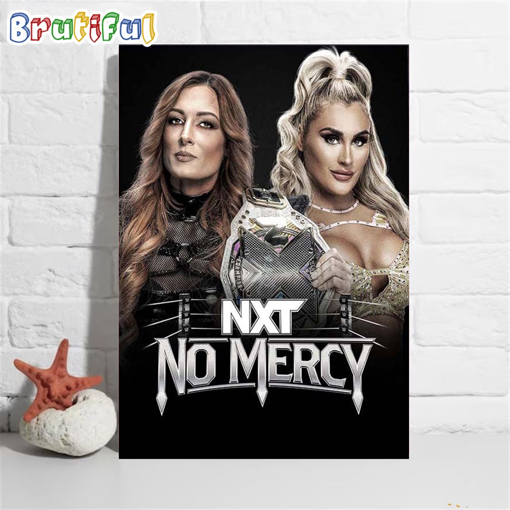 Becky Lynch vs Tiffany Stratton In An Extreme Rules Match At NXT No Mercy Wall Art Poster Canvas