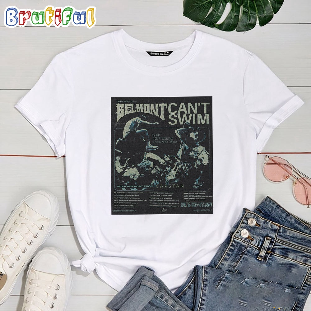 Belmont And Can’t Swim Us Spring Tour 2024 T Shirt