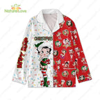 Betty Boop Christmas Pajamas Set Betty Boop Pajamas​ Xmas Gift