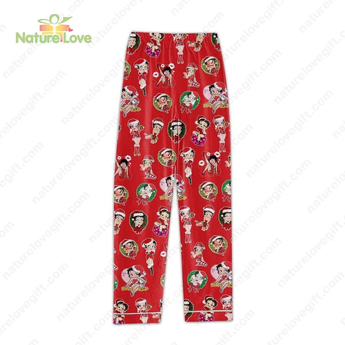 Betty Boop Christmas Pajamas Set Betty Boop Pajamas​ Xmas Gift