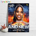 Bianca Belair And New WWE Womens Champion At WWE SummerSlam Wall Art Poster Canvas