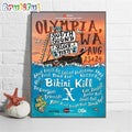 Bikini Kill South Sound Block Party Concert Olympia Wa Aug 2024 Wall Art Poster Canvas