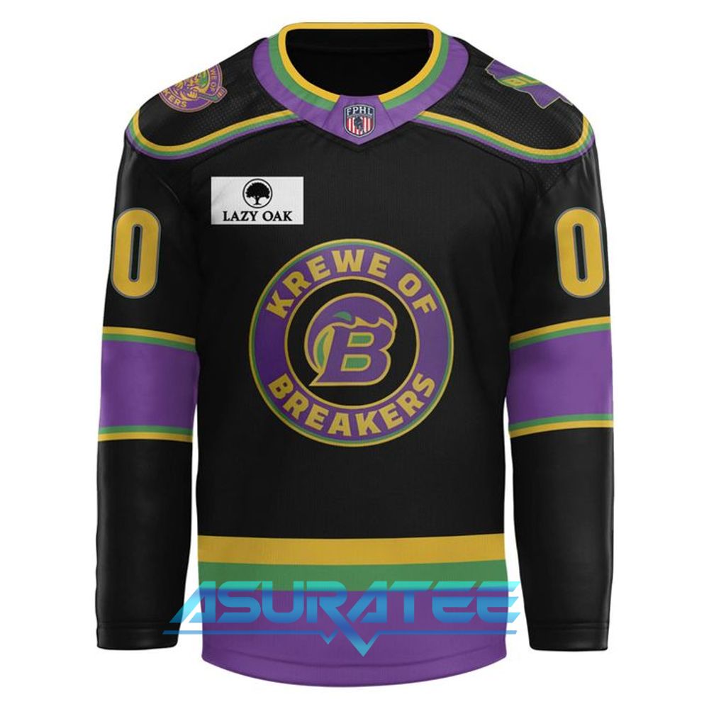 Biloxi Breakers Mardi Gras Limited Edition Hockey Jersey