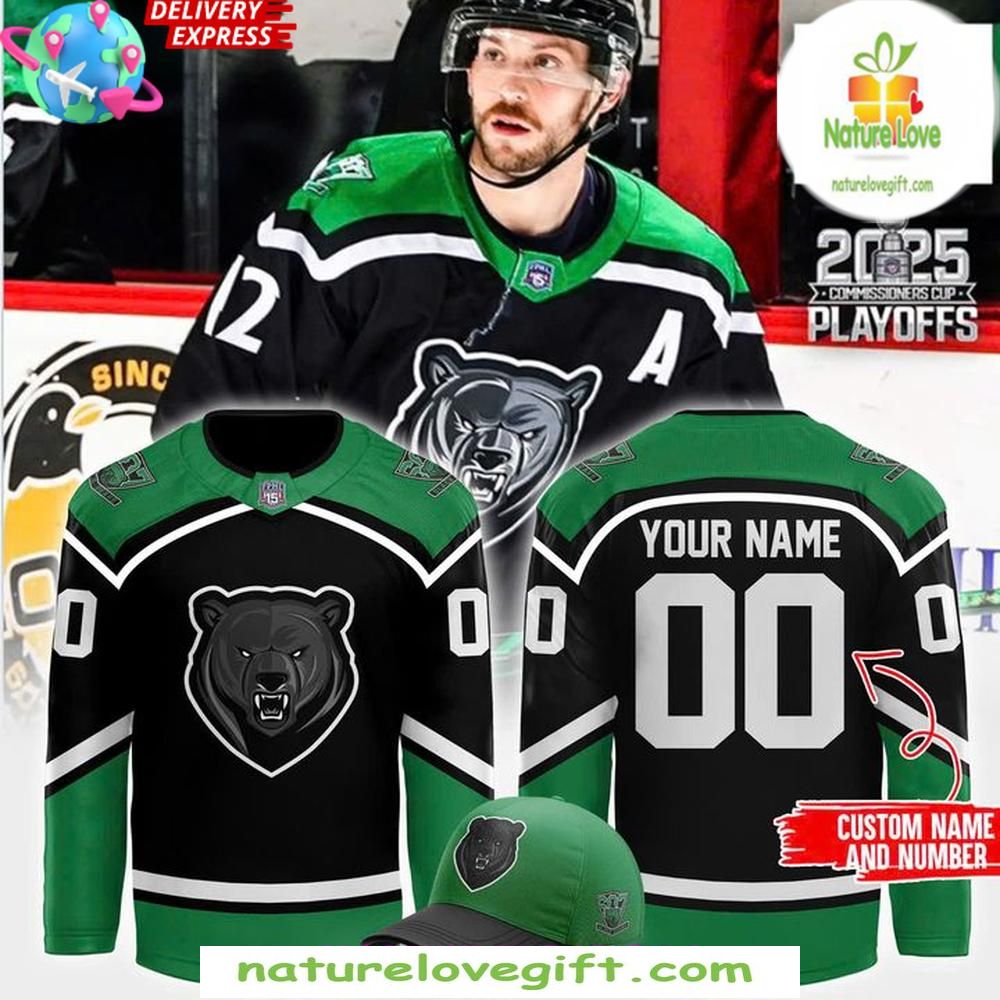 Binghamton Black Bears 2026 Playoffs Hockey Jersey