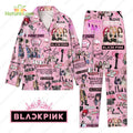 Black Pink Jennie Lisa Jisoo Rose Pink and Black Pajamas Set