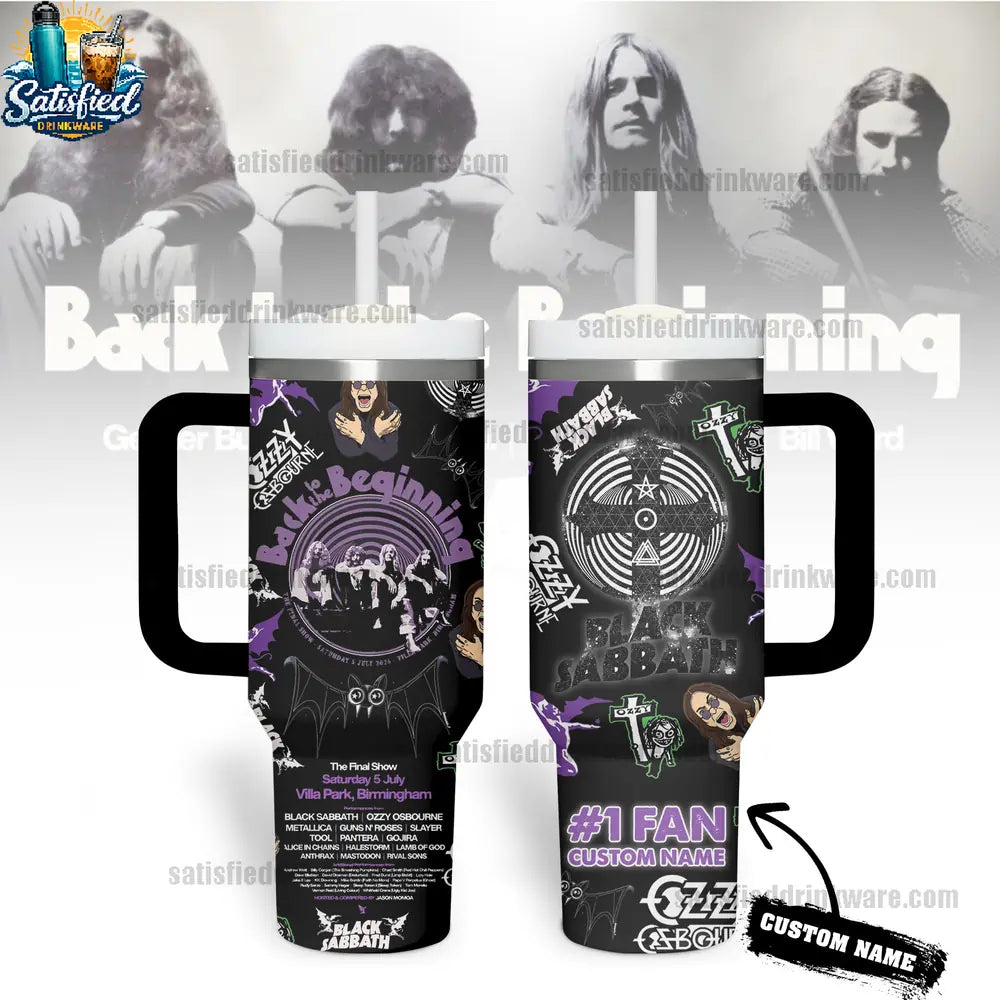 Black Sabbath 40oz Collector Edition With Handle Tumbler