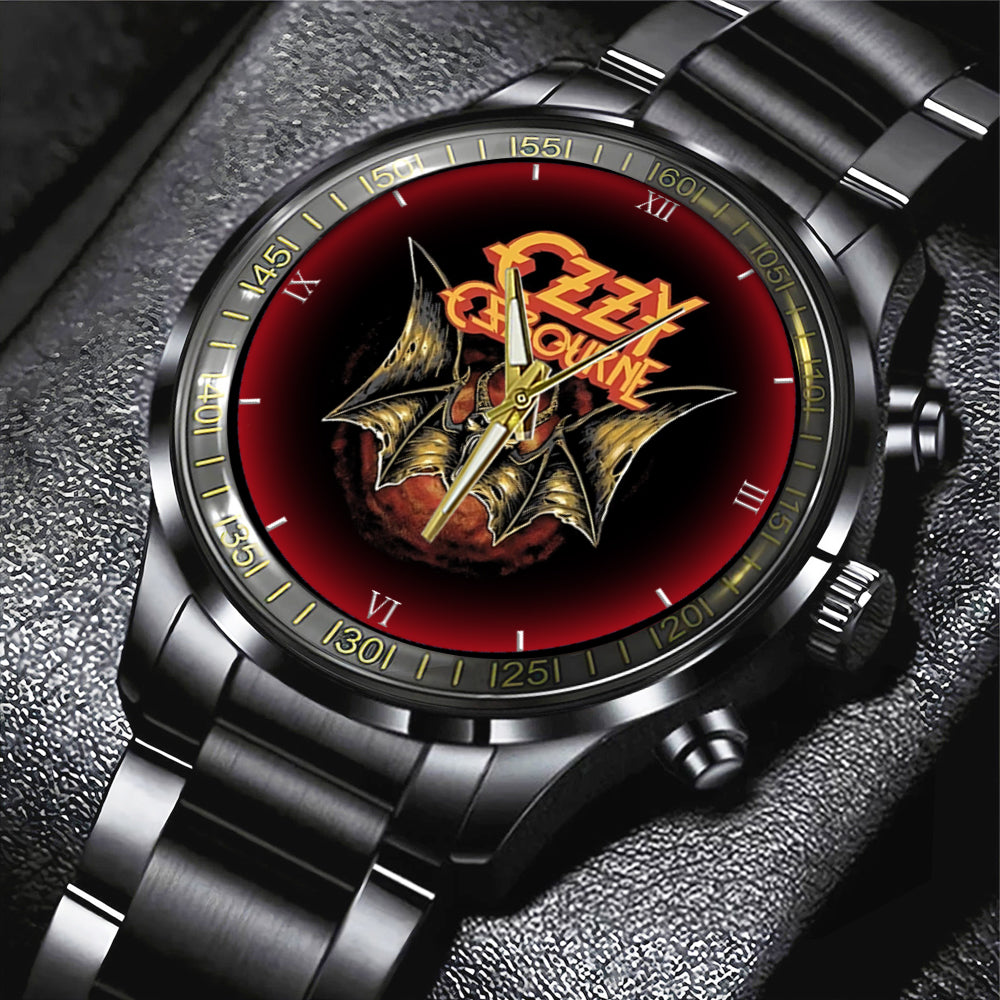 Black Sabbath Ozzy Osbourne Black Stainless Steel Watch – ANHNV 4179