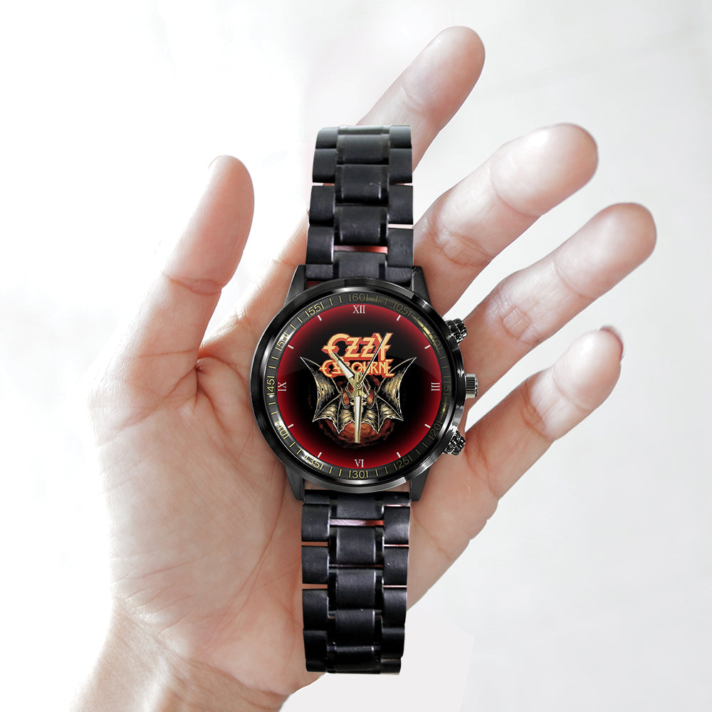 Black Sabbath Ozzy Osbourne Black Stainless Steel Watch – ANHNV 4179