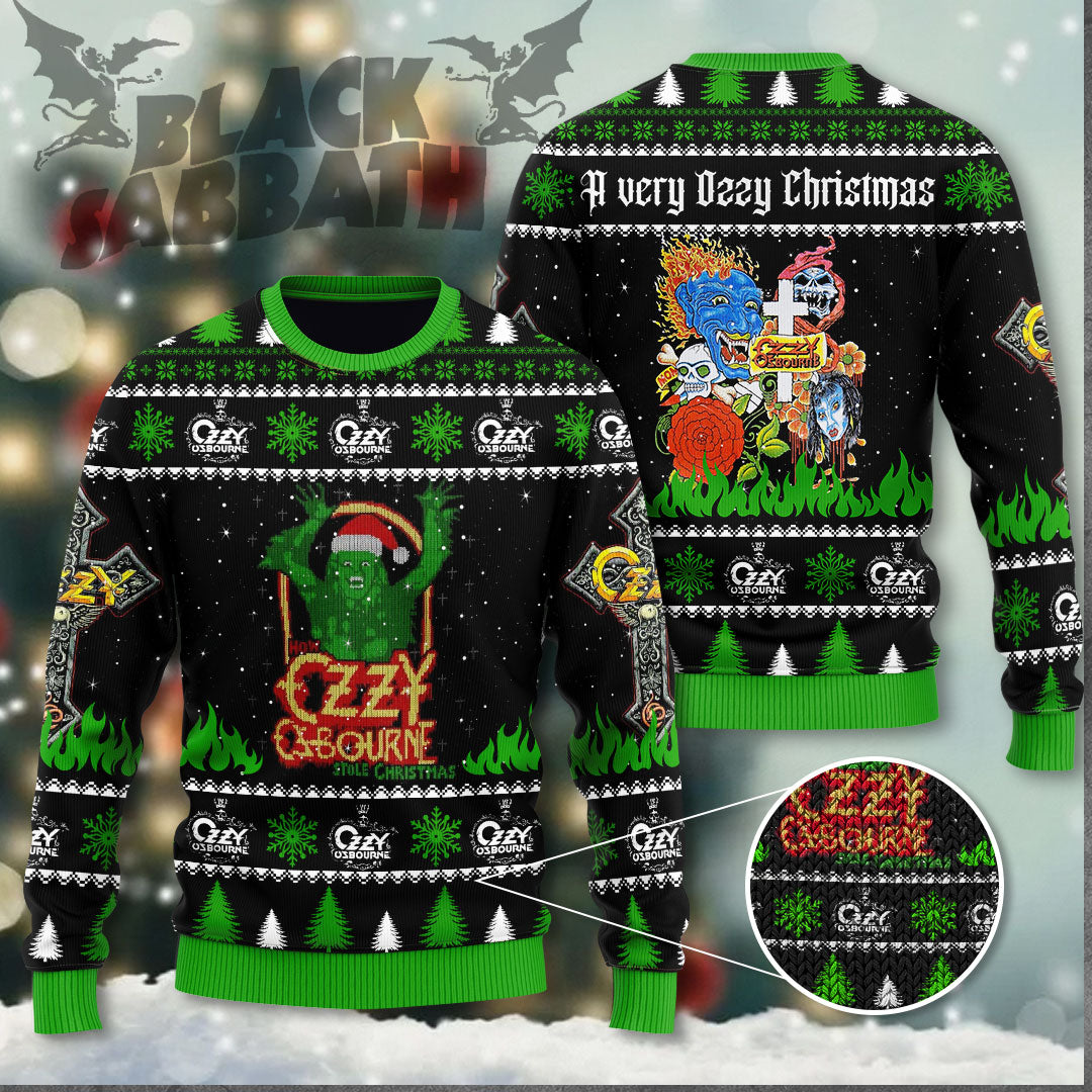 Black Sabbath x Ozzy Osbourne Ugly Sweater – ANHNV 5686