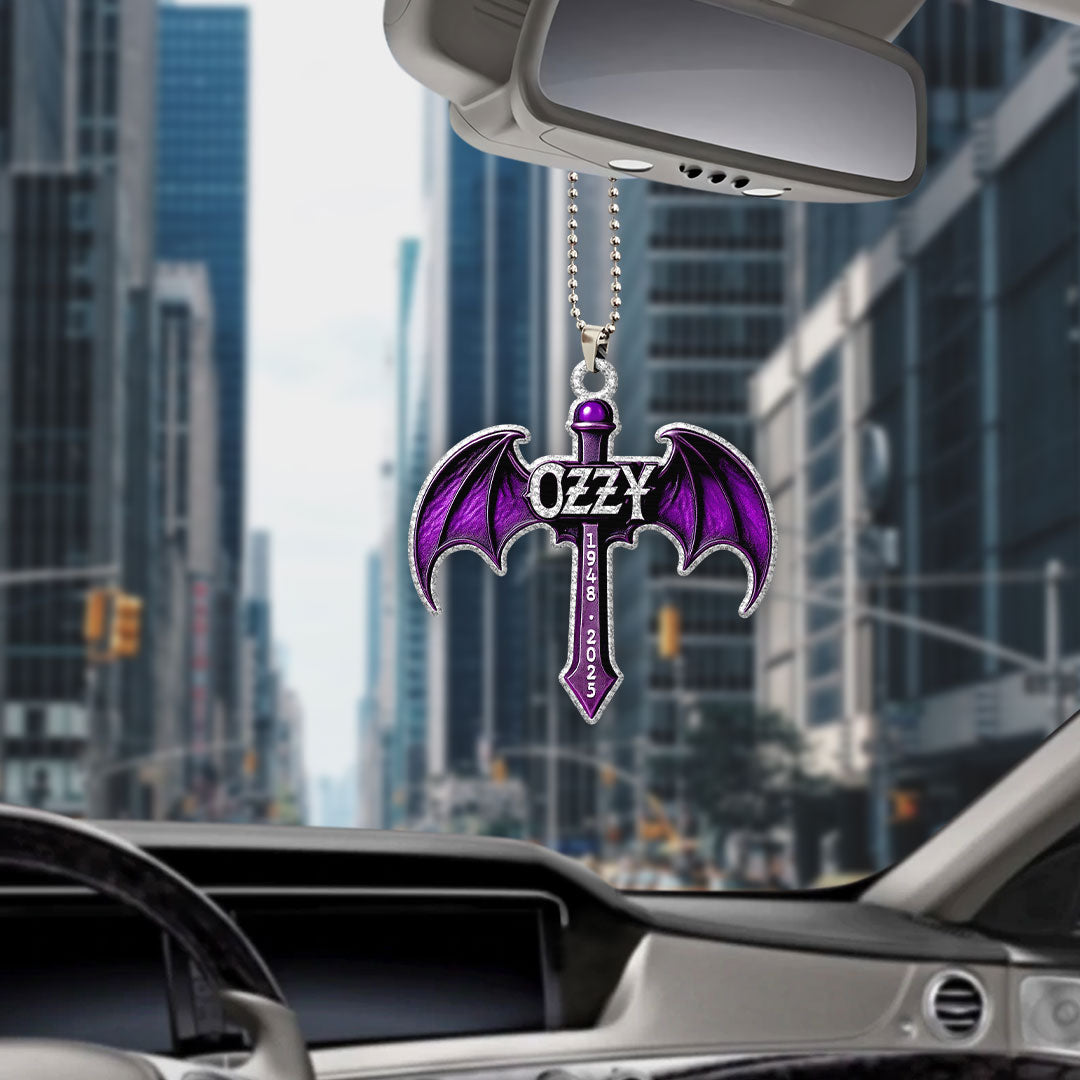 Black Sabbath x Ozzy Osbourne Custom shape 2-sided Acrylic Car Ornament – HOATT 12141