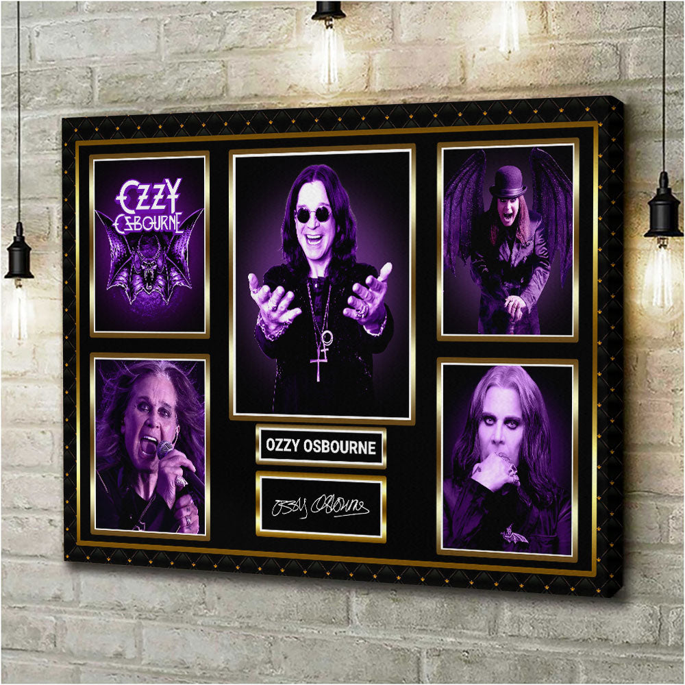 Black Sabbath x Ozzy Osbourne Rectangle Canvas With Inner Frame – HOATT 12134