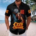 Black Sabbath x Ozzy Osbourne Short Sleeve Button-Down Shirt – HOATT12549