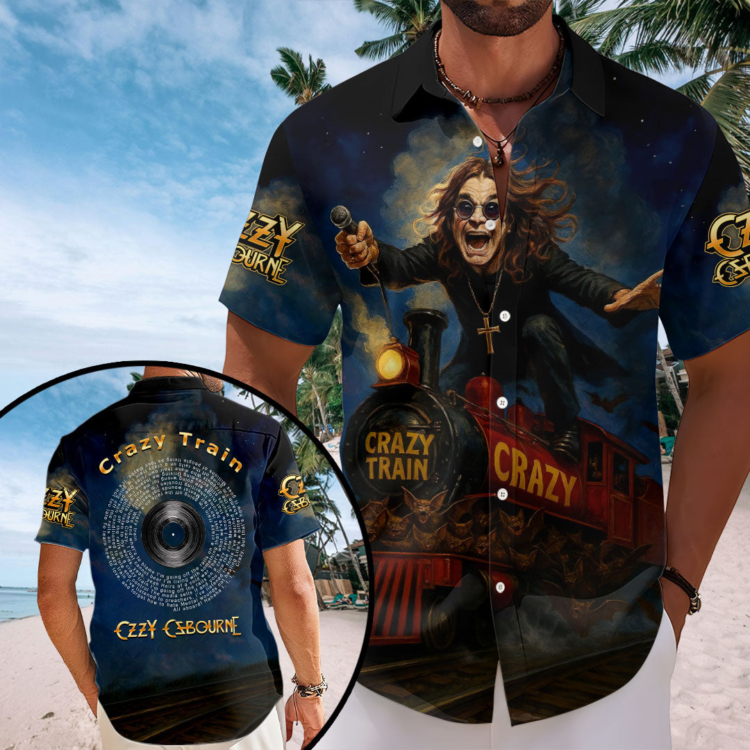 Black Sabbath x Ozzy Osbourne Short Sleeve Button-Down Shirt – HOATT12436.1