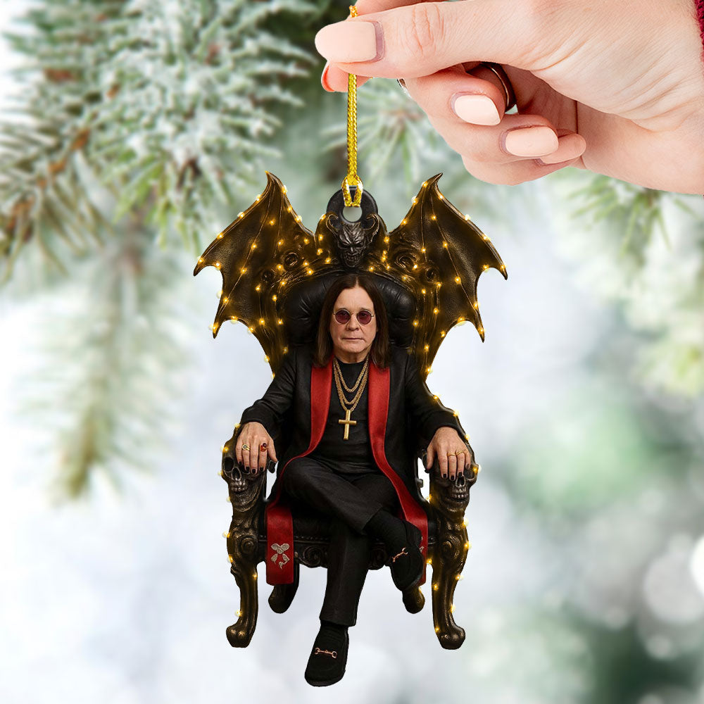 Black Sabbath x Ozzy Osbourne Custom Shape 2-side Printed Acrylic Ornament – HOATT12497