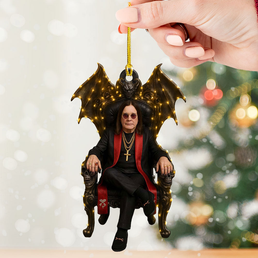 Black Sabbath x Ozzy Osbourne Custom Shape 2-side Printed Acrylic Ornament – HOATT12497