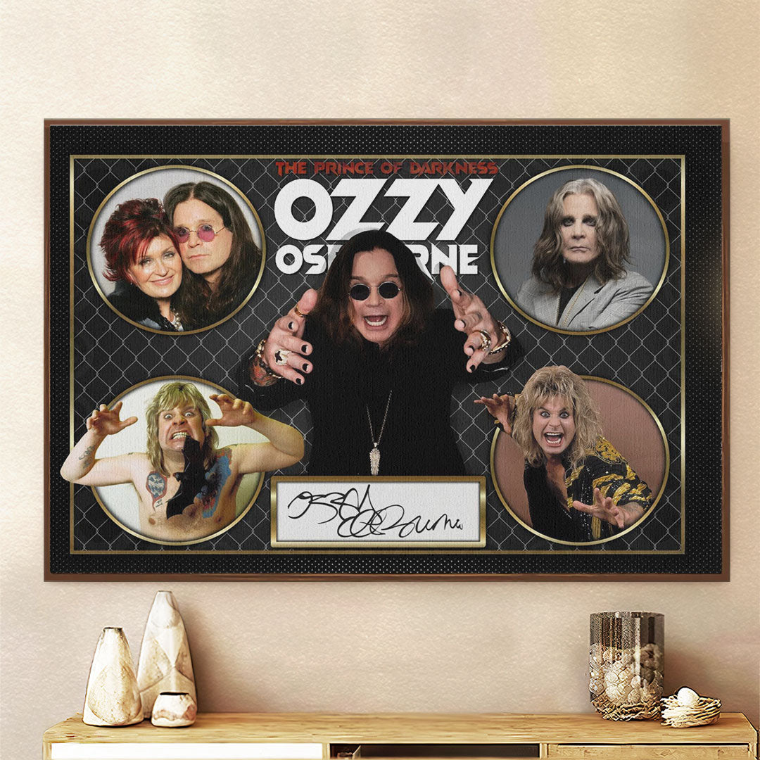 Black Sabbath x Ozzy Osbourne Rectangle Canvas With Inner Frame – HOATT 12041