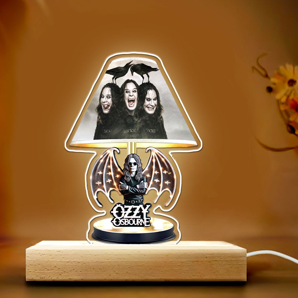 Black Sabbath x Ozzy Osbourne Led Light with Wooden Base (7 Colors) – HOATT 11978