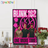 Blink 182 One More Time Summer Tour 2024 Wall Art Poster Canvas