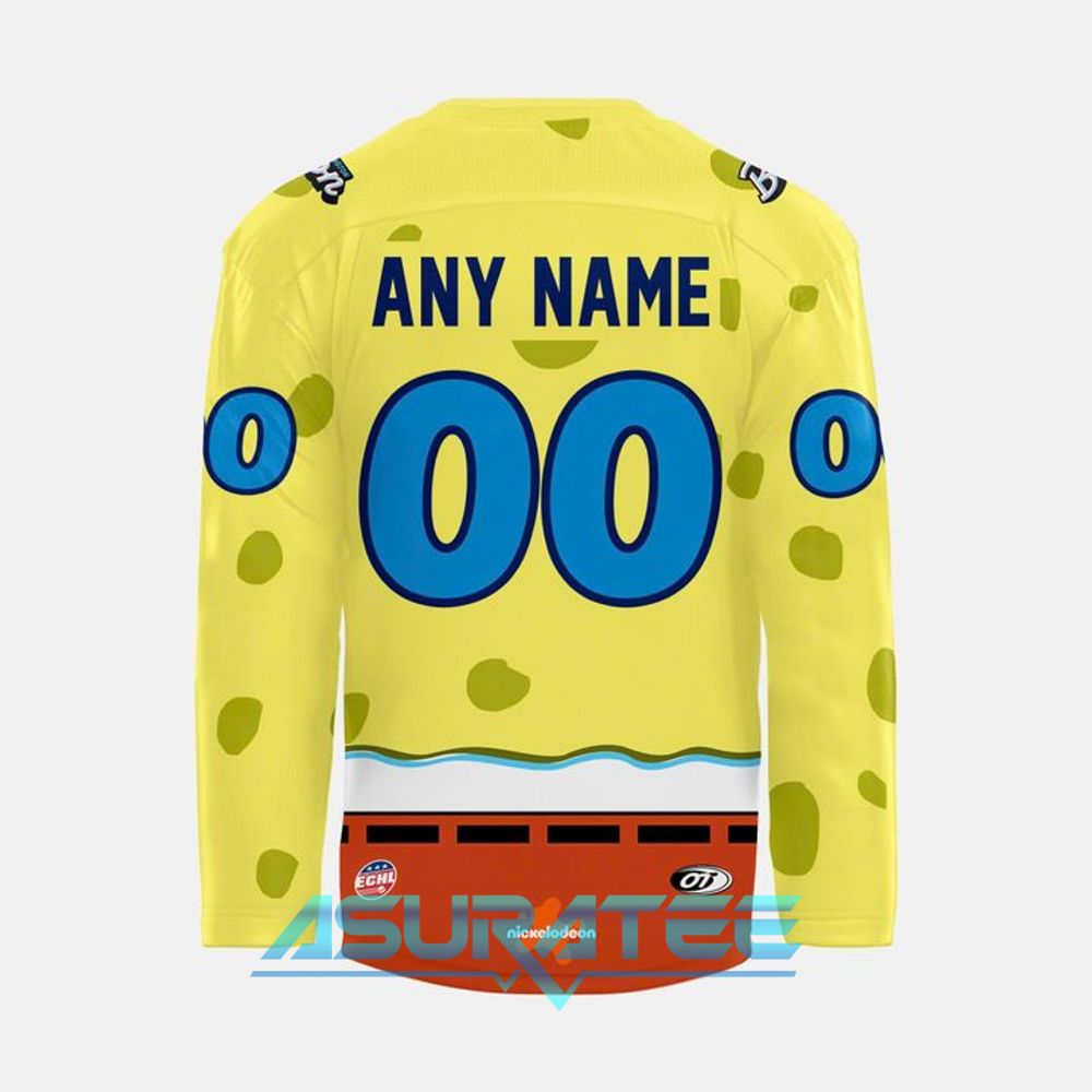 Bloomington Bison x SpongeBob 2025 Limited Edition Hockey Jersey